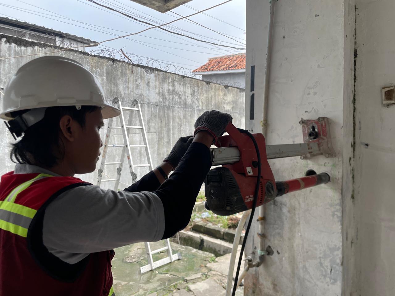 Pengujian Core Drill Test Beton Inti