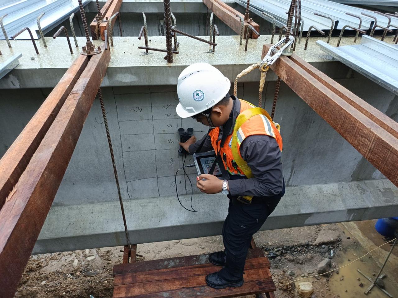 Rebar Scan Profometer Test Tulangan Beton